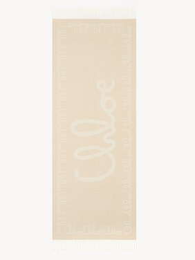 The Chloé Iconic scarf in jacquard wool Jacquard wool
Lovely Beige