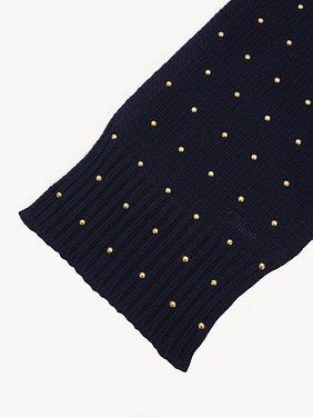 The Chloé Cabochon Knit scarf in wool & cashmere Merino wool & cashmere
Classic Navy Product detail