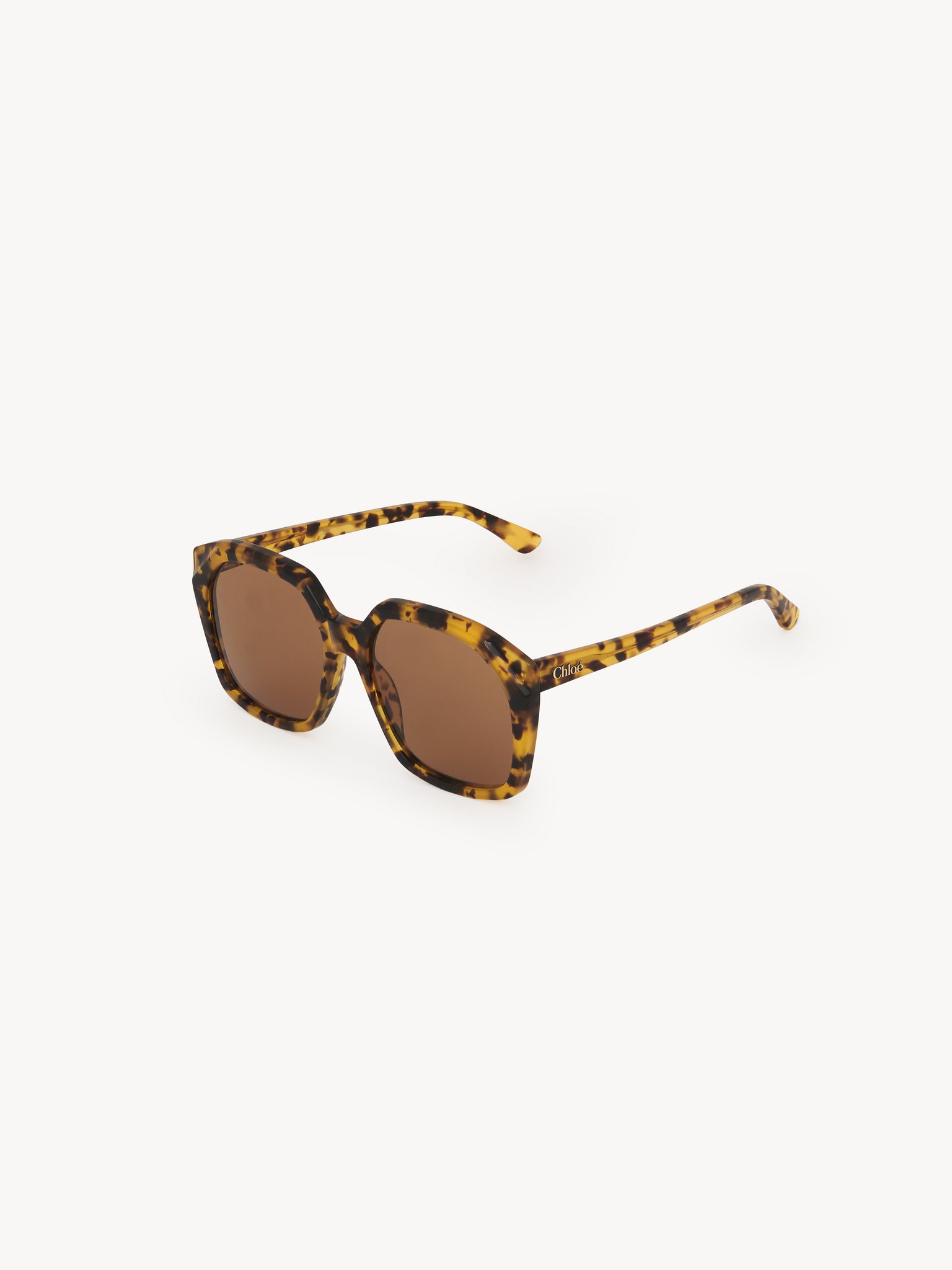 Salomé sunglasses Havana lower-impact acetate & bio-based nylon
Solid brown lenses