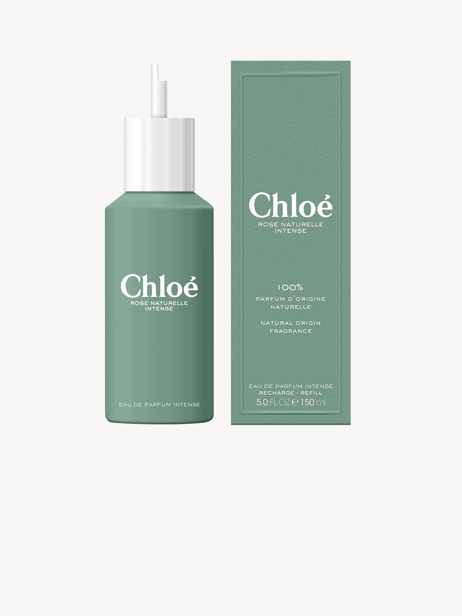 Chloé Rose Naturelle eau de parfum Intense リフィル  商品を後面からとった写真