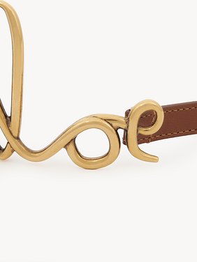 The Chloé Iconic small belt Soft calfskin & brass
Clay Brown Product detail