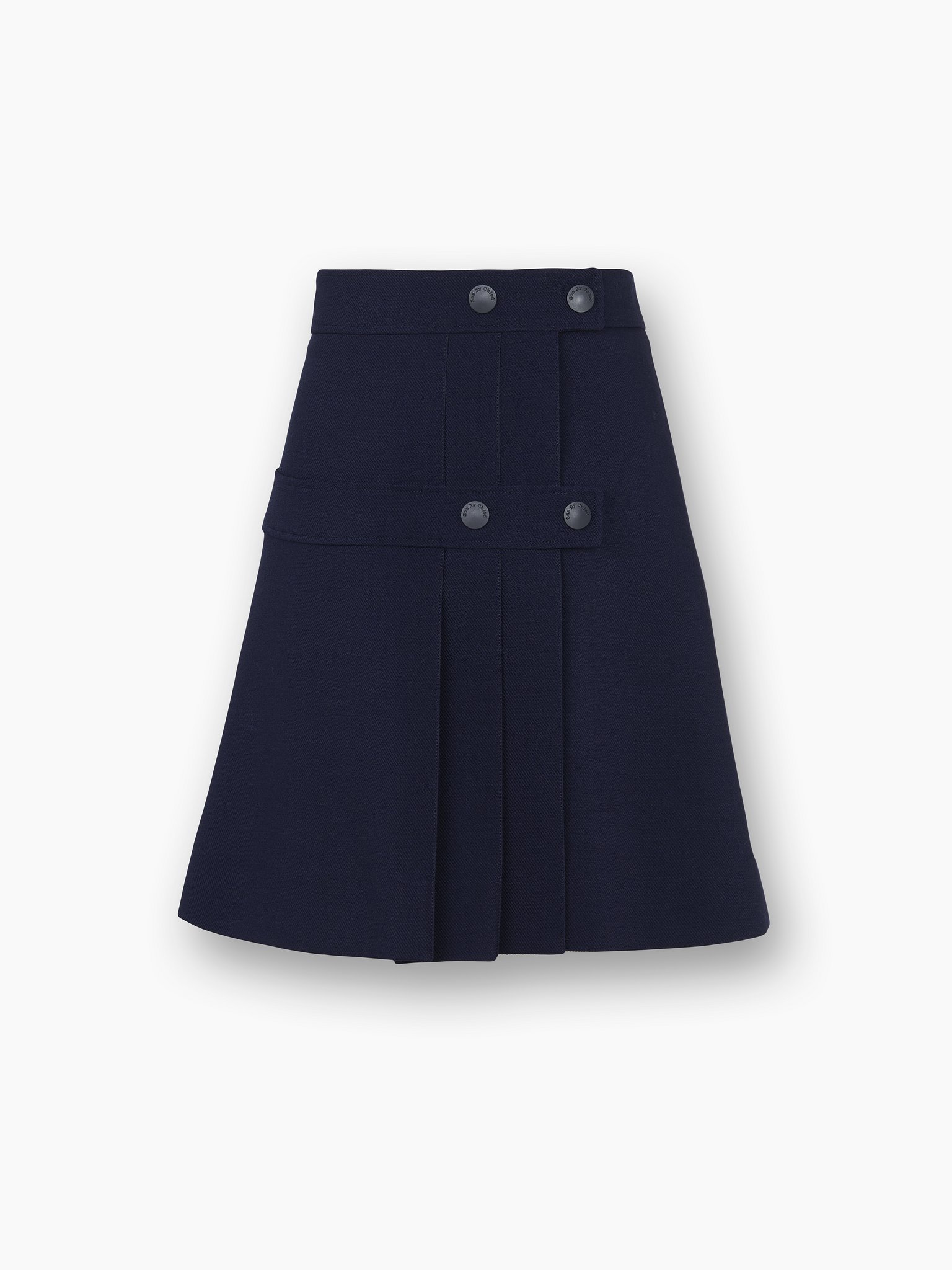 high waisted grey pleated mini skirt