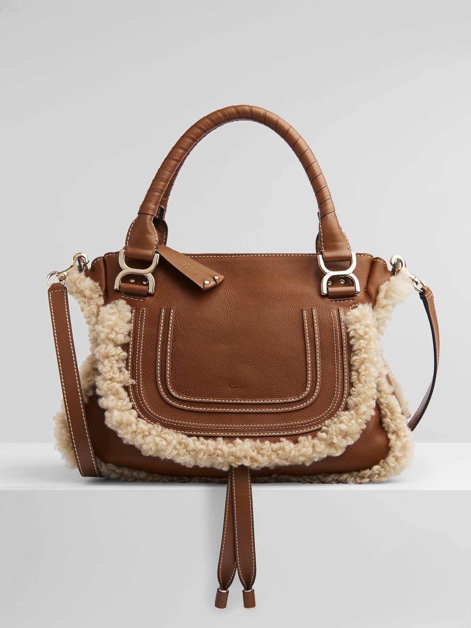 chloe shearling bag