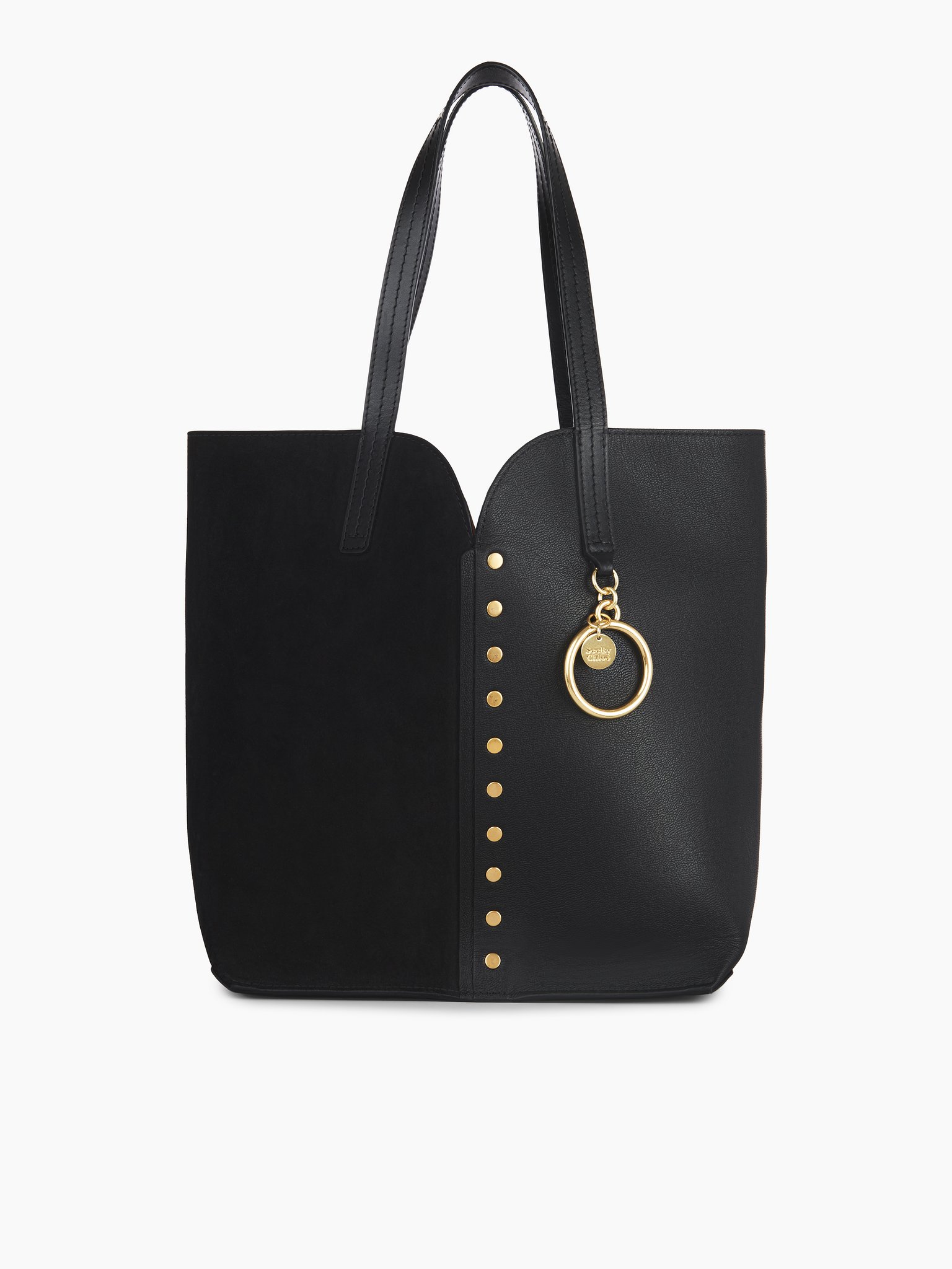 all black tote