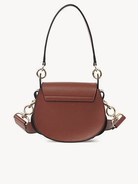 Small Tess bag in shiny & suede leather Shiny & suede calfskin
Sepia Brown Back view of the product