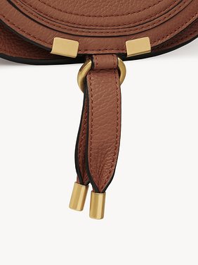 Small Marcie saddle bag in grained leather Grained calfskin
Tan Product detail