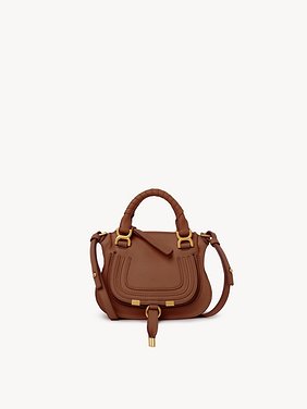 Mini Marcie bag in grained leather Grained calfskin
Tan