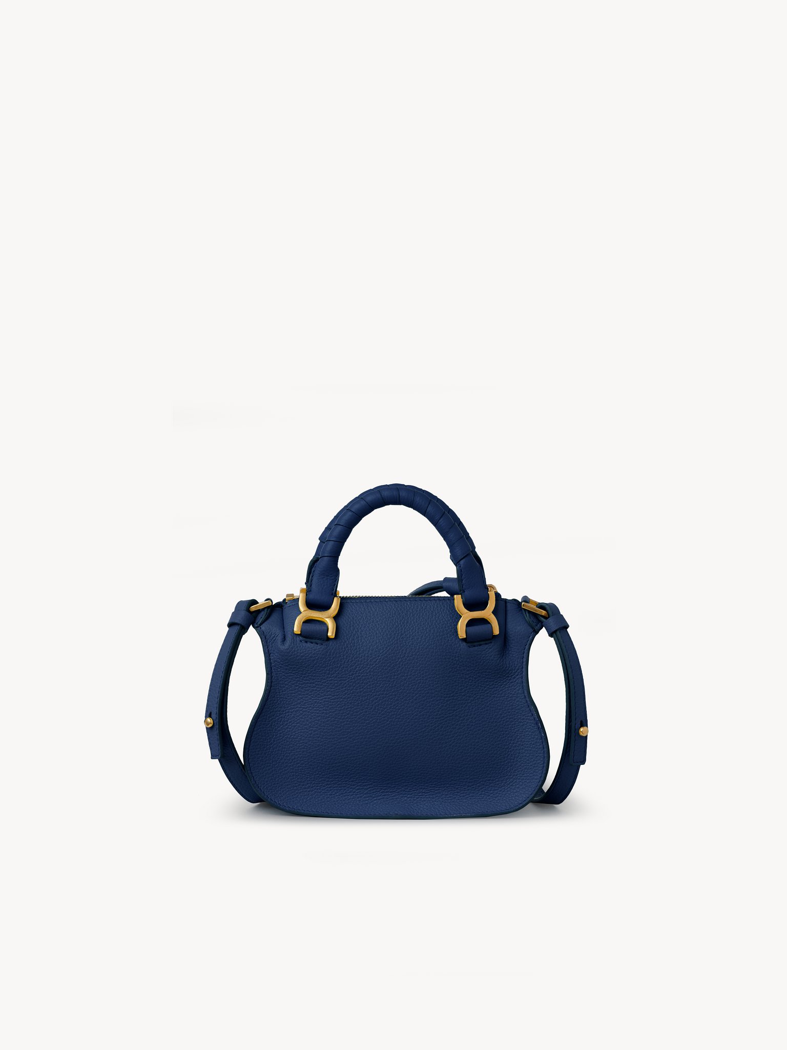 Marcie mini double carry bag Grained calfskin
Deep Denim Back view of the product