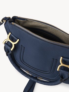 Small Marcie bag in grained leather Grained calfskin
Navy Front view of the product being worn