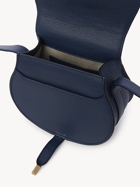 Small Marcie saddle bag in grained leather Grained calfskin
Navy 