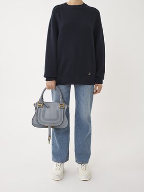 Small Marcie bag in grained leather Grained calfskin
Storm Blue 