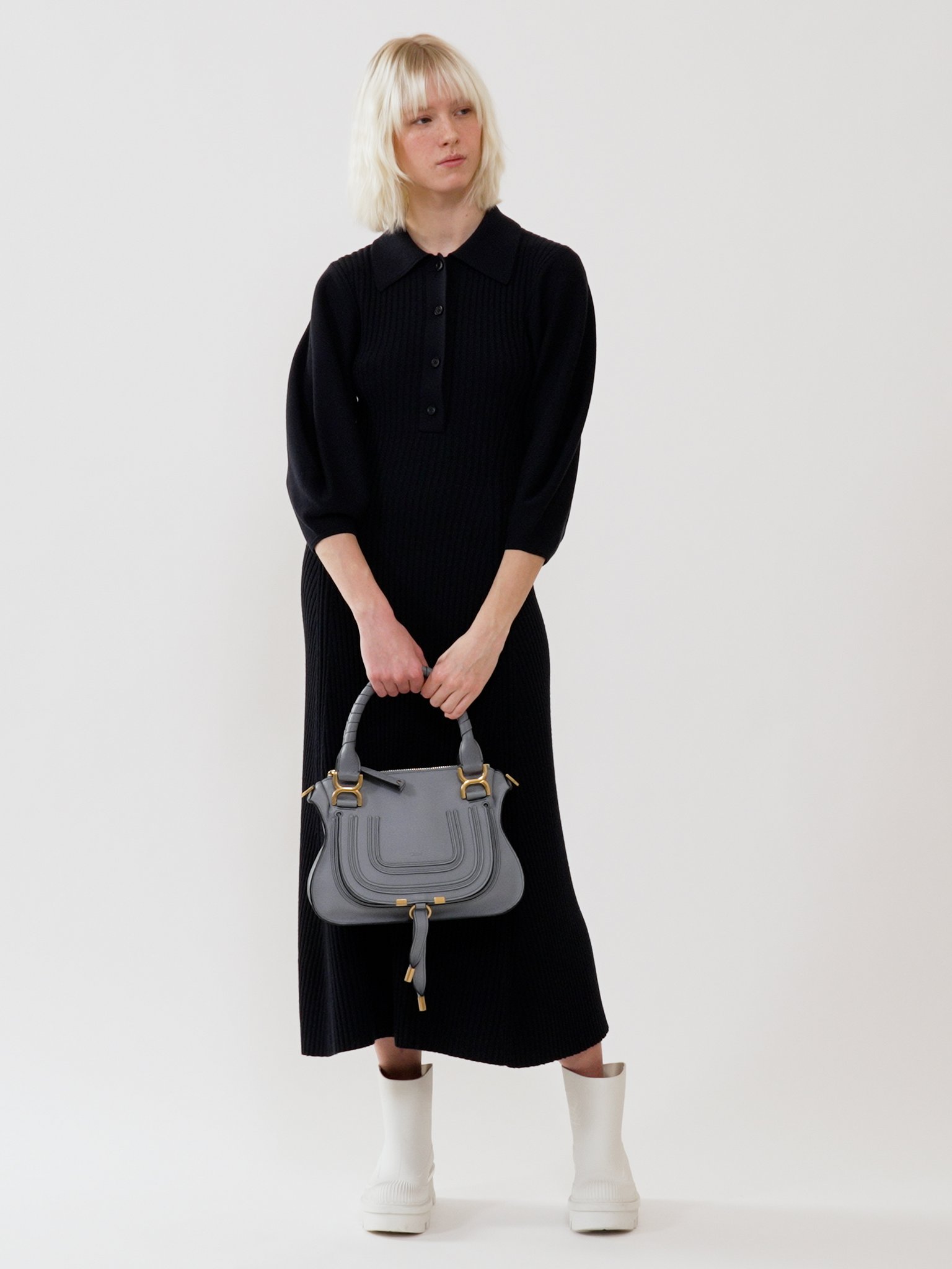 Small Marcie bag in grained leather Grained calfskin
Storm Blue [*** acc_altImage_shotV ***]