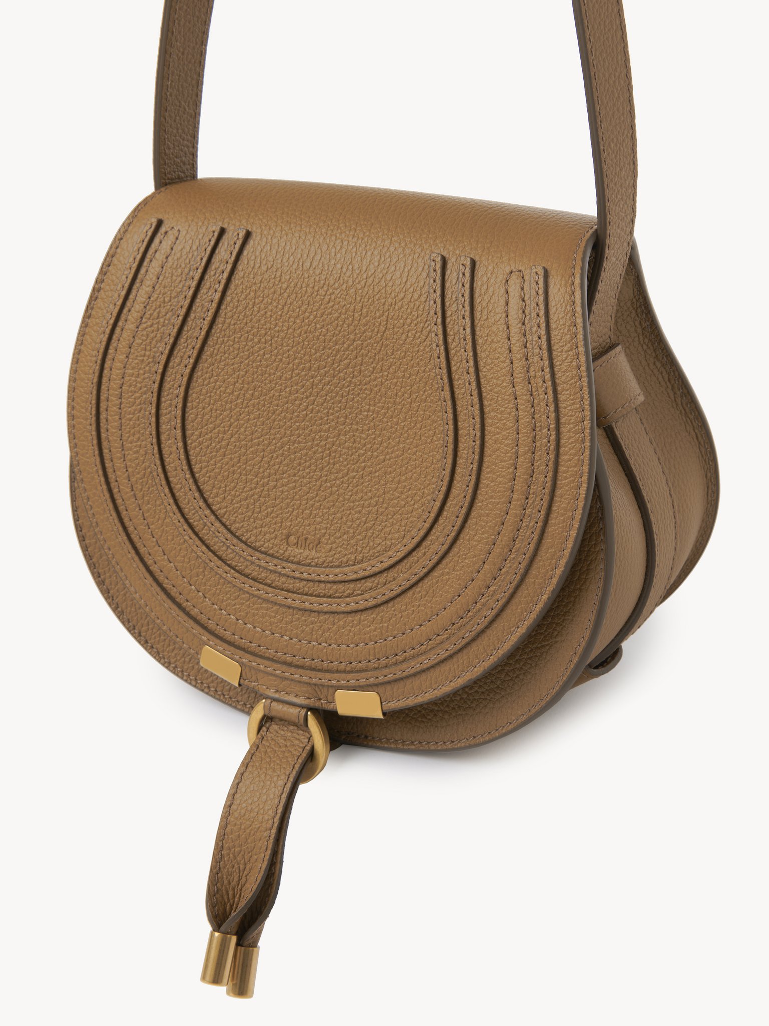 Small Marcie saddle bag in grained leather Grained calfskin
Pottery Brown 