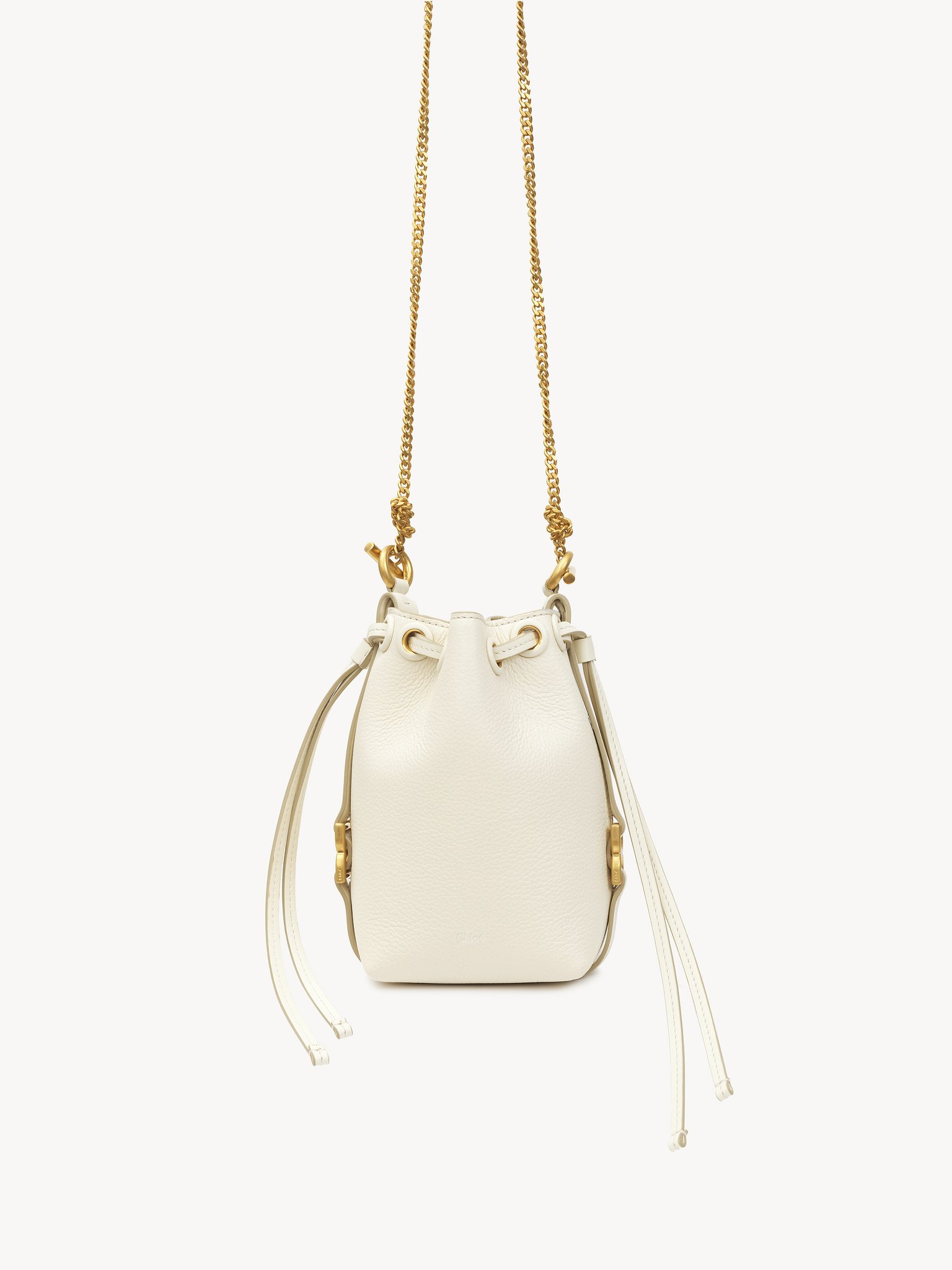 Micro Marcie bucket bag in grained leather Grained calfskin
Misty Ivory