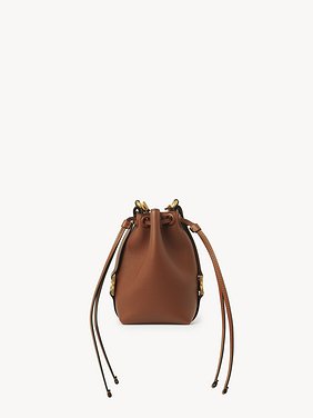 Micro Marcie bucket bag in grained leather Grained calfskin
Tan Back view of the product