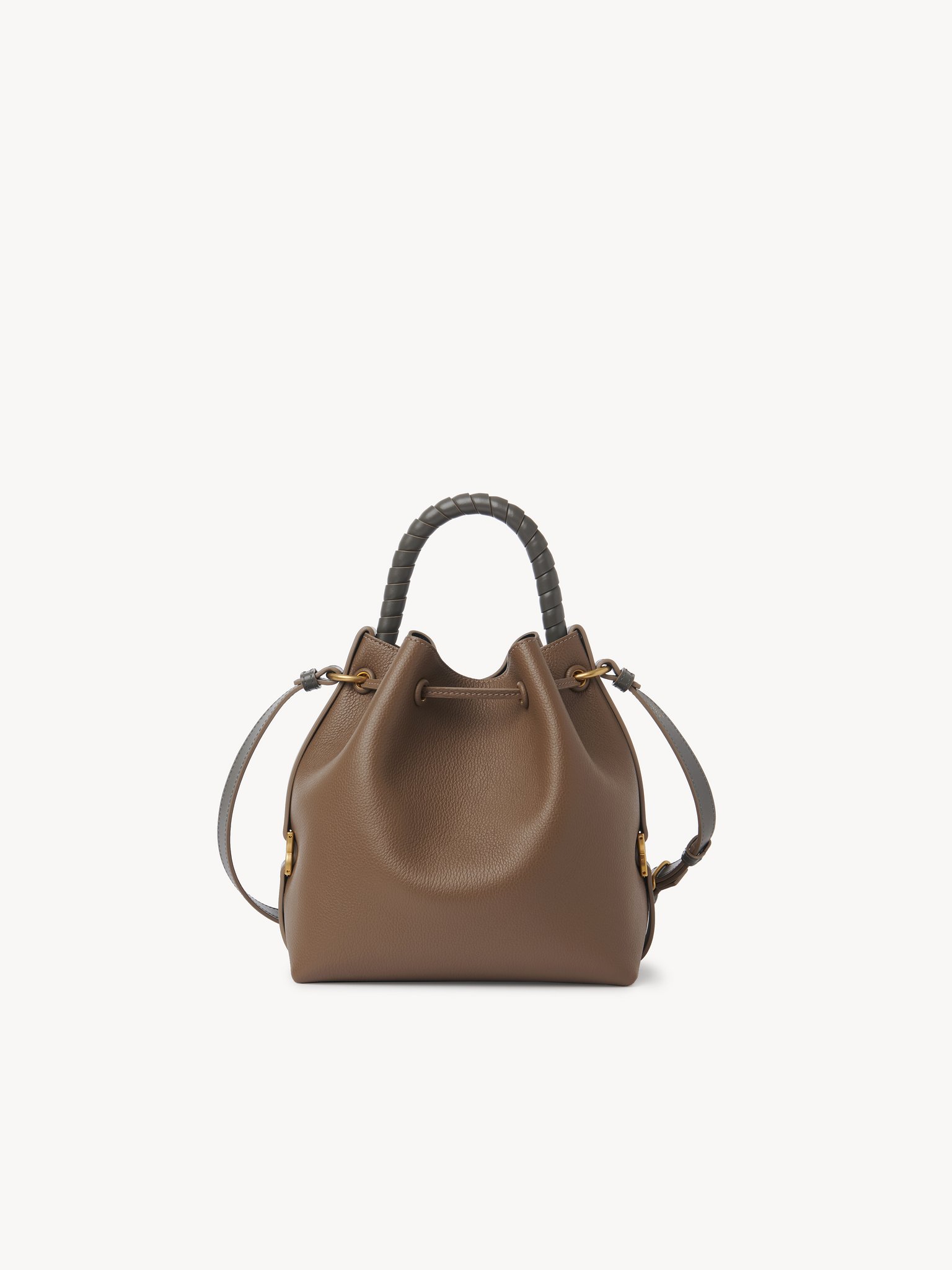 Marcie bucket bag in grained leather Grained calfskin
Dark Nut 