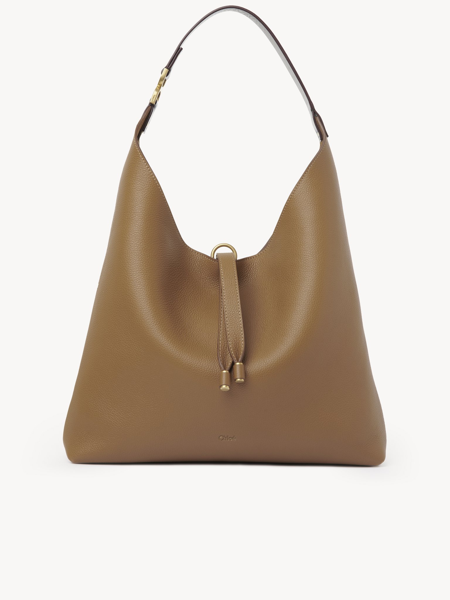 Marcie hobo bag in grained leather Grained calfskin
Pottery Brown