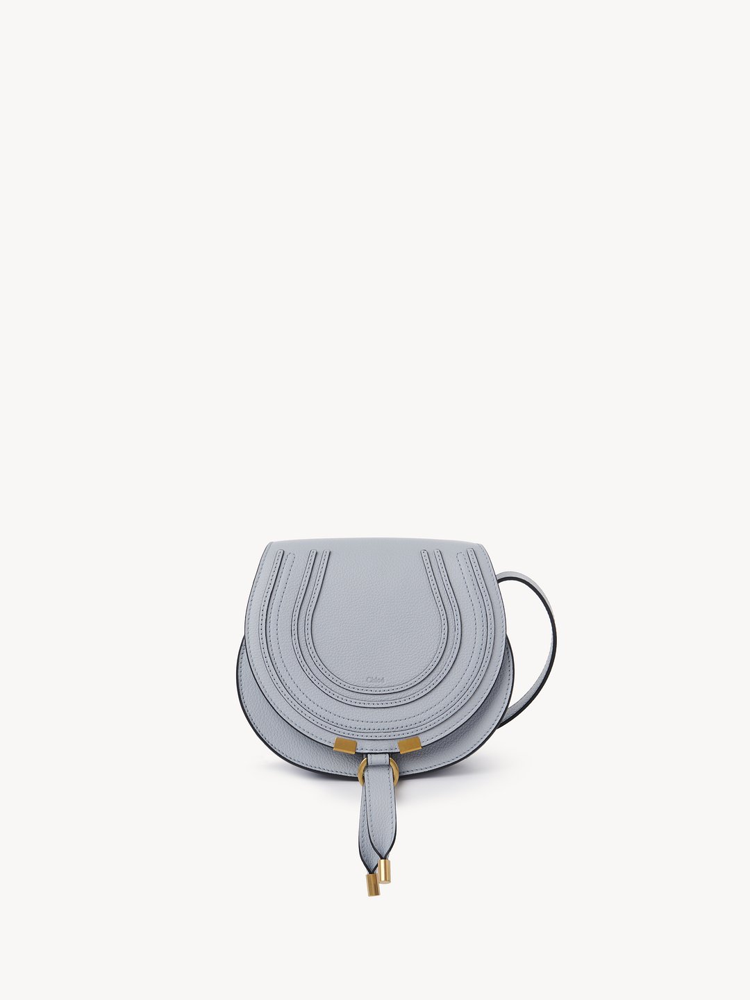 Chloé Small Marcie Saddle Bag In Grained Leather | Chloé US