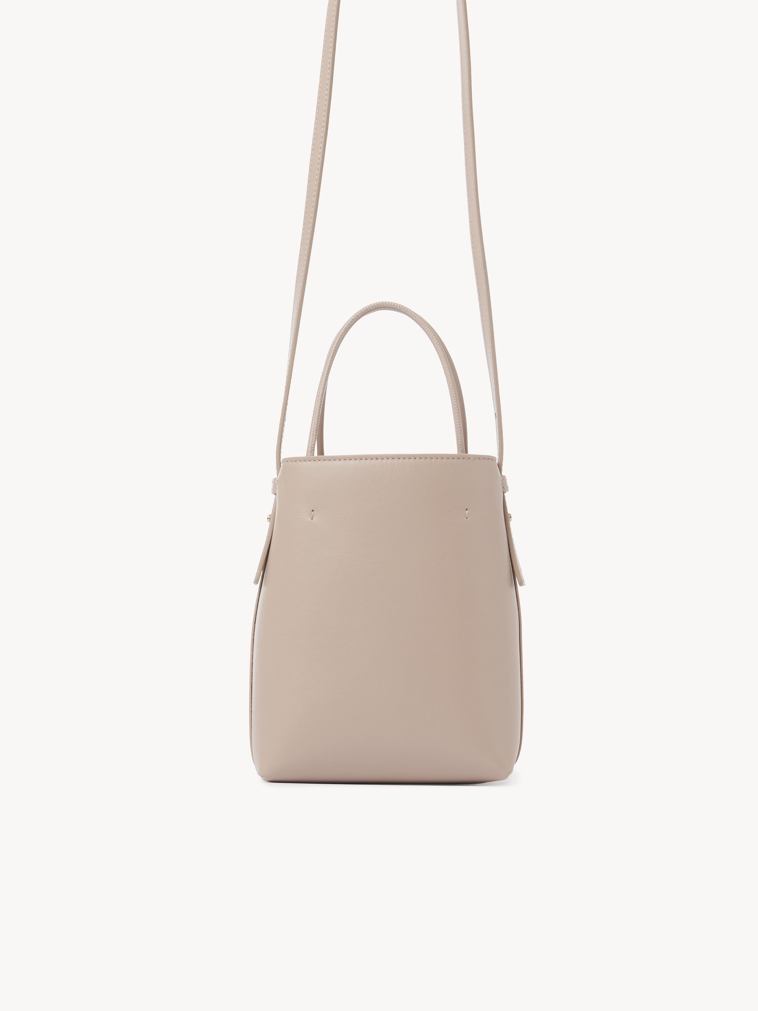 Micro Chloé Sense tote bag in soft leather Shiny calfskin
Nomad Beige Top view of the product