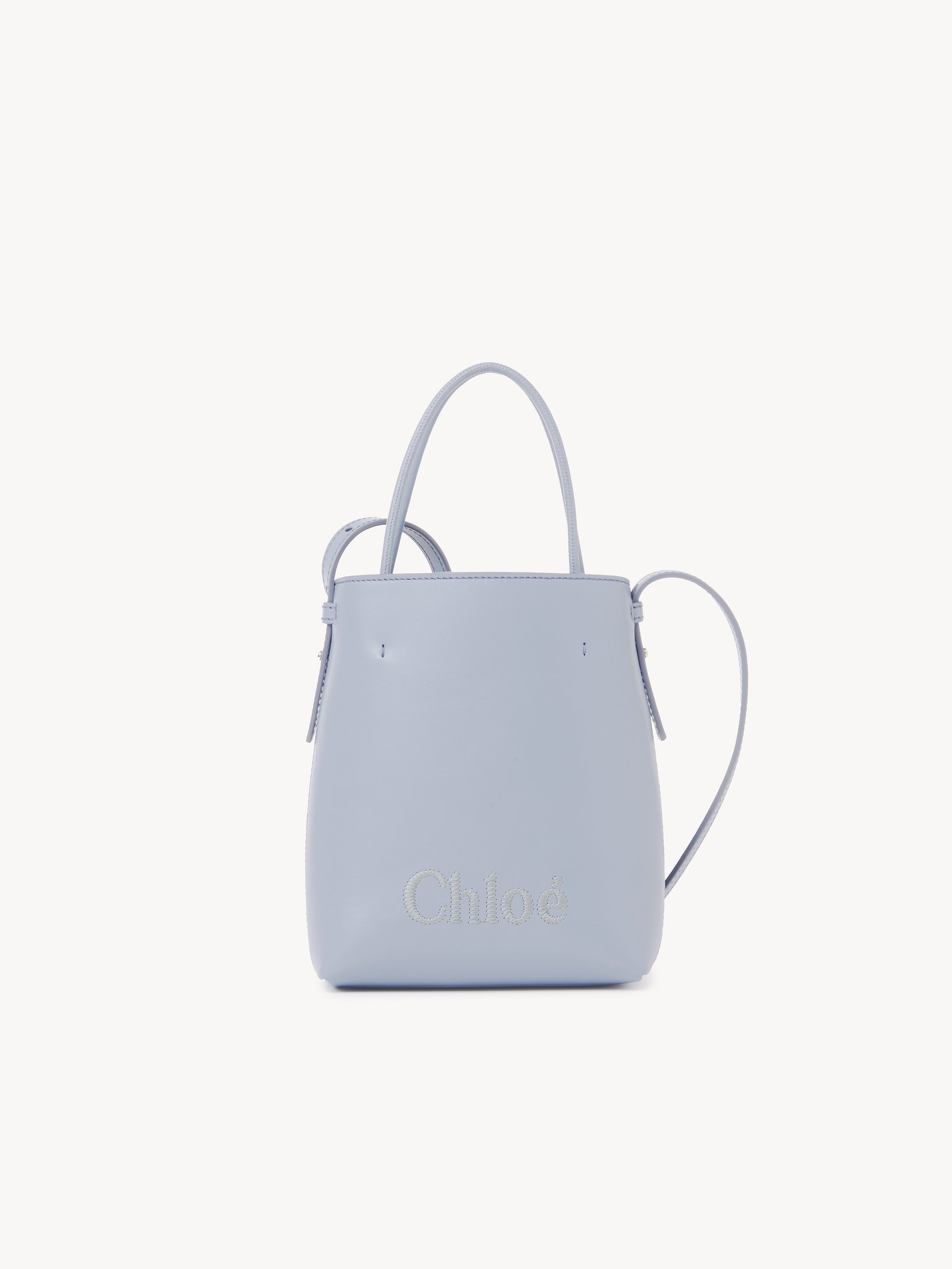 Micro Chloé Sense tote bag in soft leather Shiny calfskin
Graceful Blue