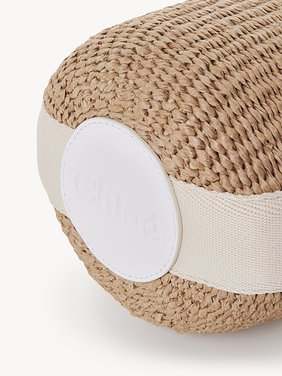 Small Woody basket in natural fibres Fair-trade paper & lurex webbing with Chloé logo
Gold Front view of the product being worn