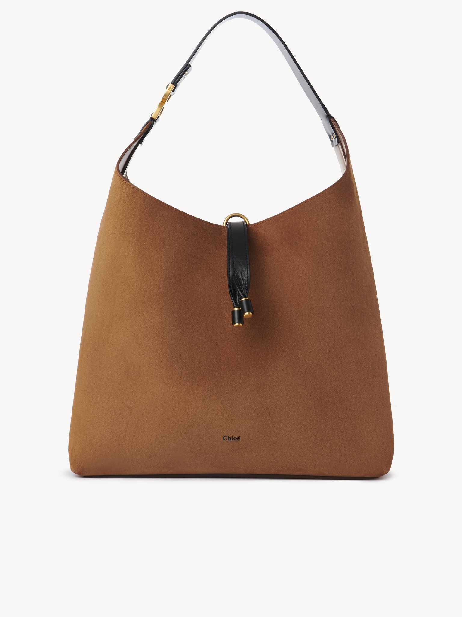 Borsa hobo Marcie in pelle scamosciata Pelle di vitello scamosciata
Tan