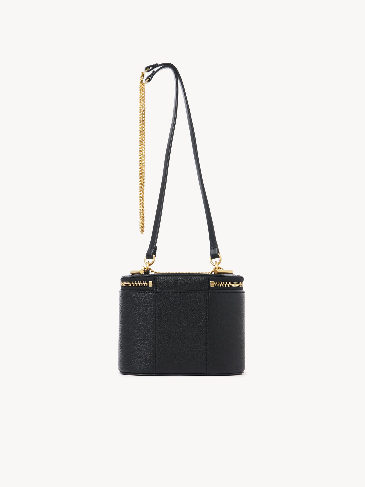 Mini Marcie vanity on chain in grained leather Grained calfskin
Black Top view of the product