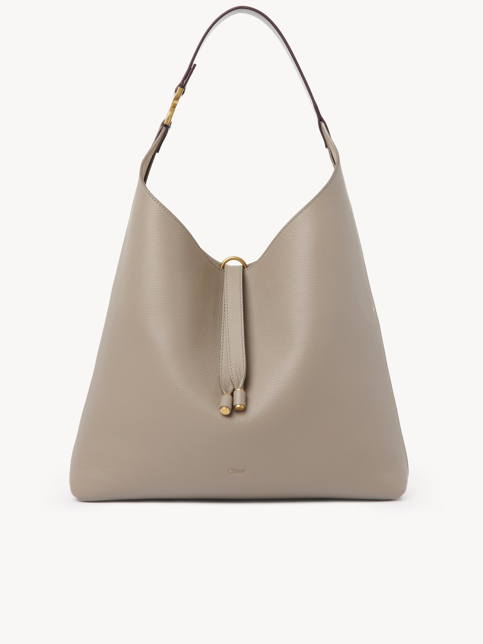 Marcie hobo bag in grained leather Grained calfskin
Motty Grey