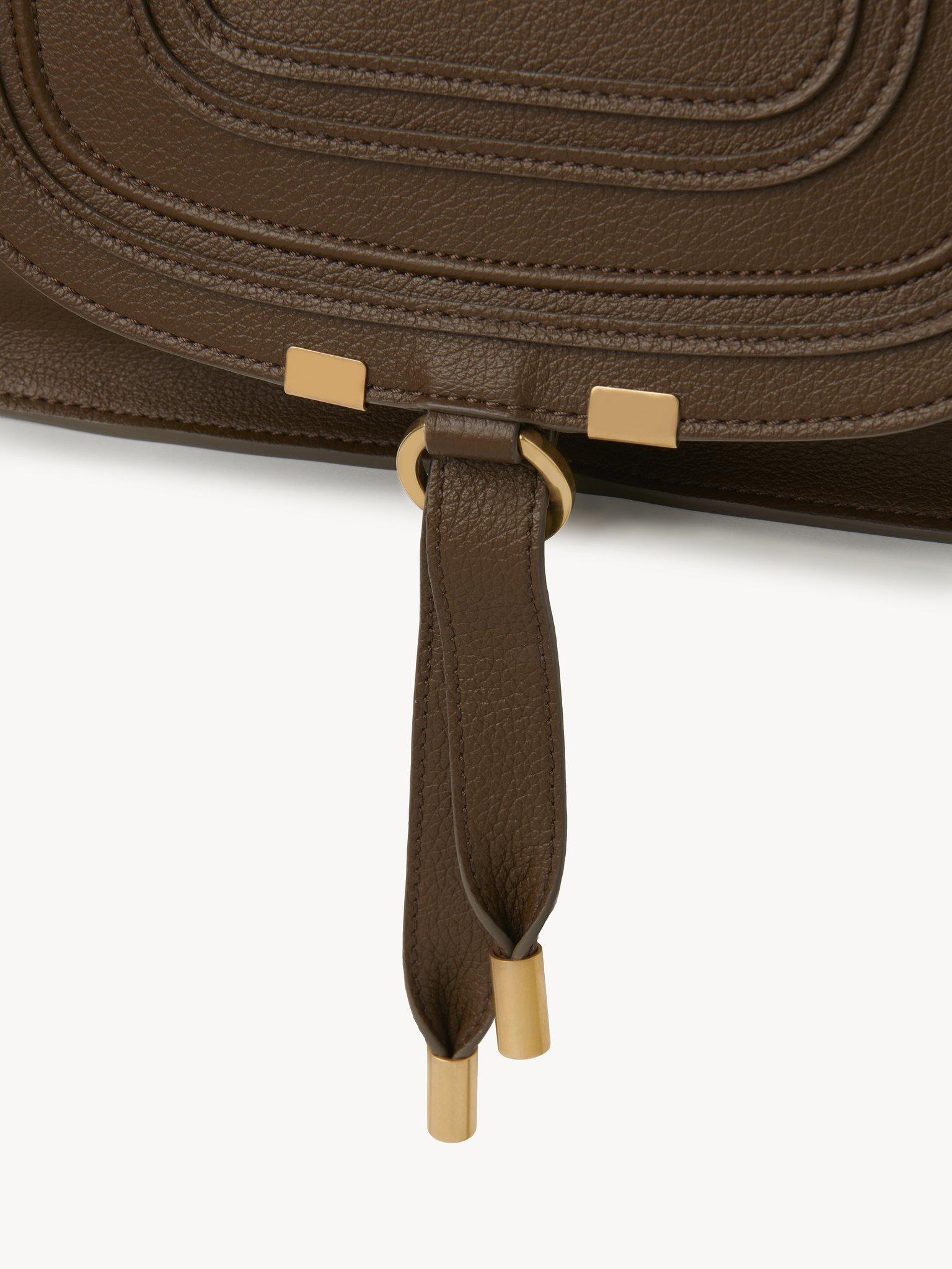 Small Marcie bag in grained leather Grained calfskin
Dark Khaki Front view of the product being worn