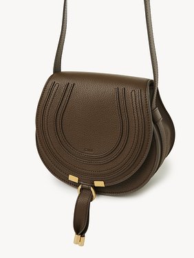 Small Marcie saddle bag in grained leather Grained calfskin
Dark Khaki Product detail