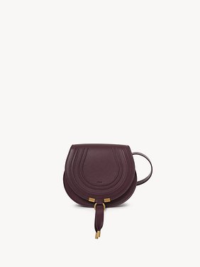 Small Marcie saddle bag in grained leather Grained calfskin
Dimness Purple