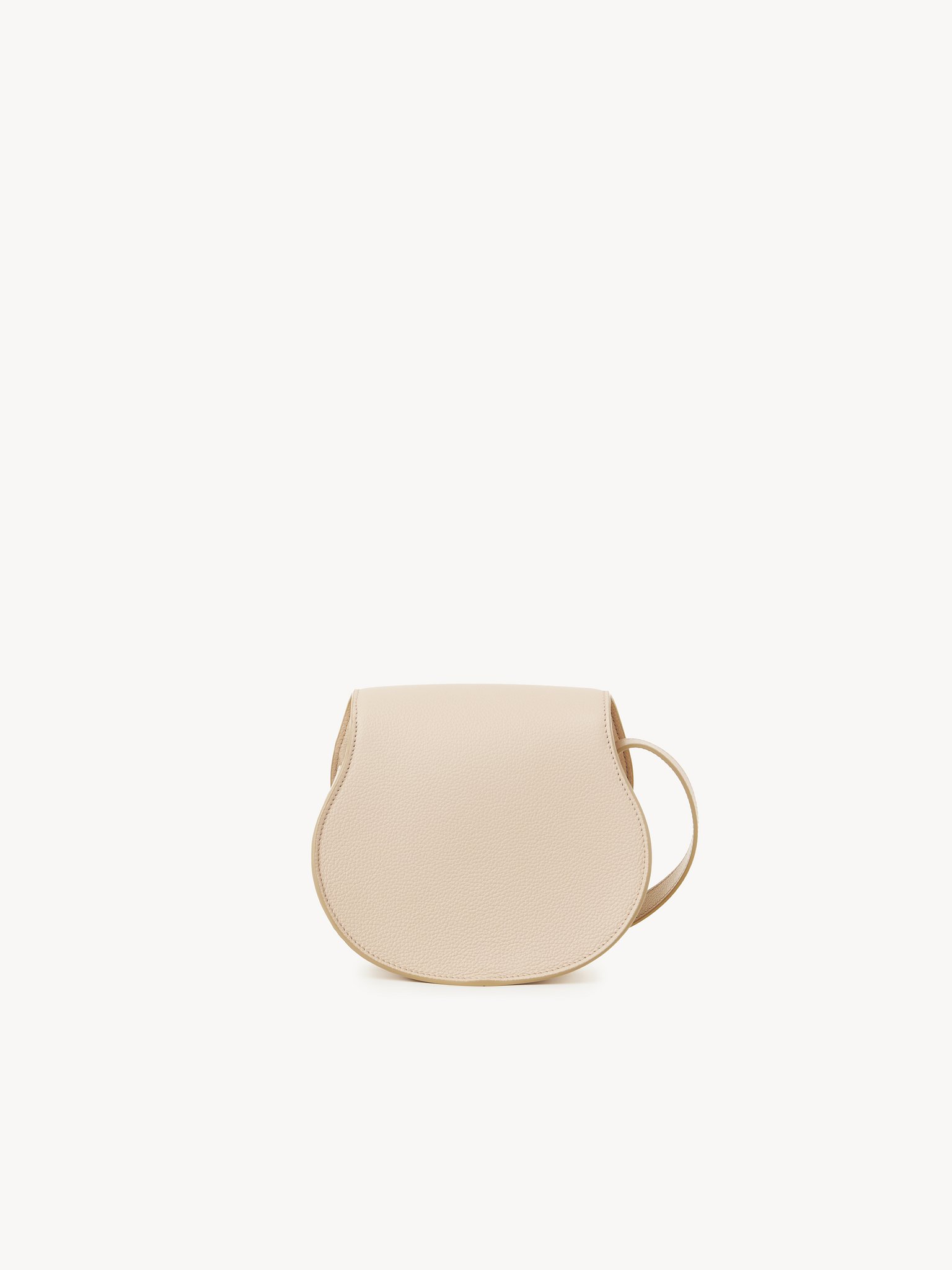 Small Marcie saddle bag in grained leather Grained calfskin
Cement Pink Top view of the product