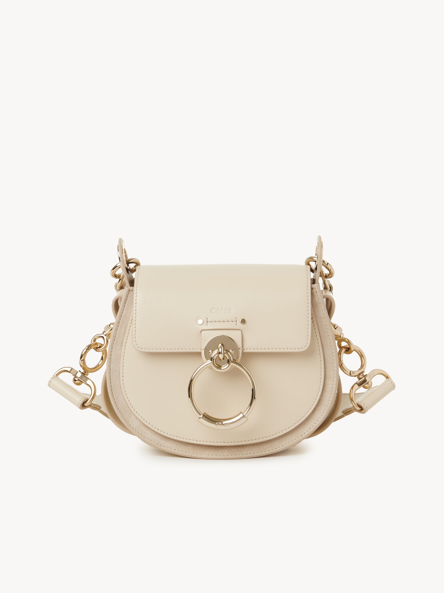 Small Tess bag in shiny & suede leather Shiny & suede calfskin
Sweet Beige