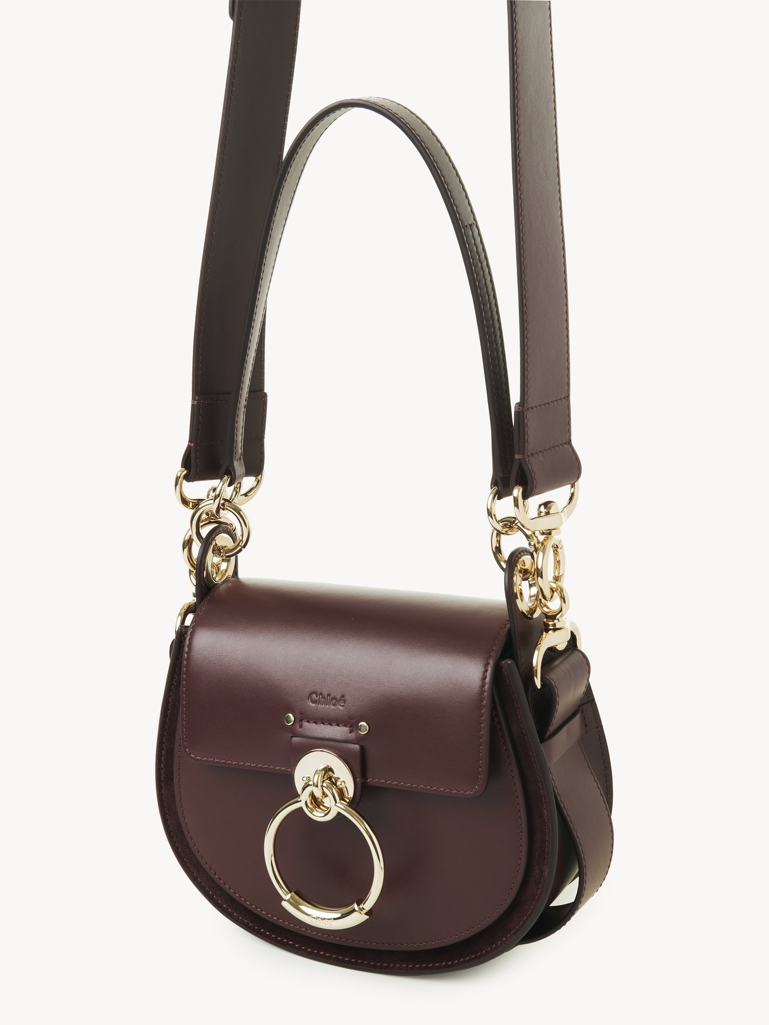 Small Tess bag in shiny & suede leather Shiny & suede calfskin
Burnt Brown Product detail