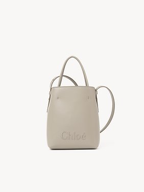 Micro Chloé Sense tote bag in leather Shiny calfskin
Motty Grey