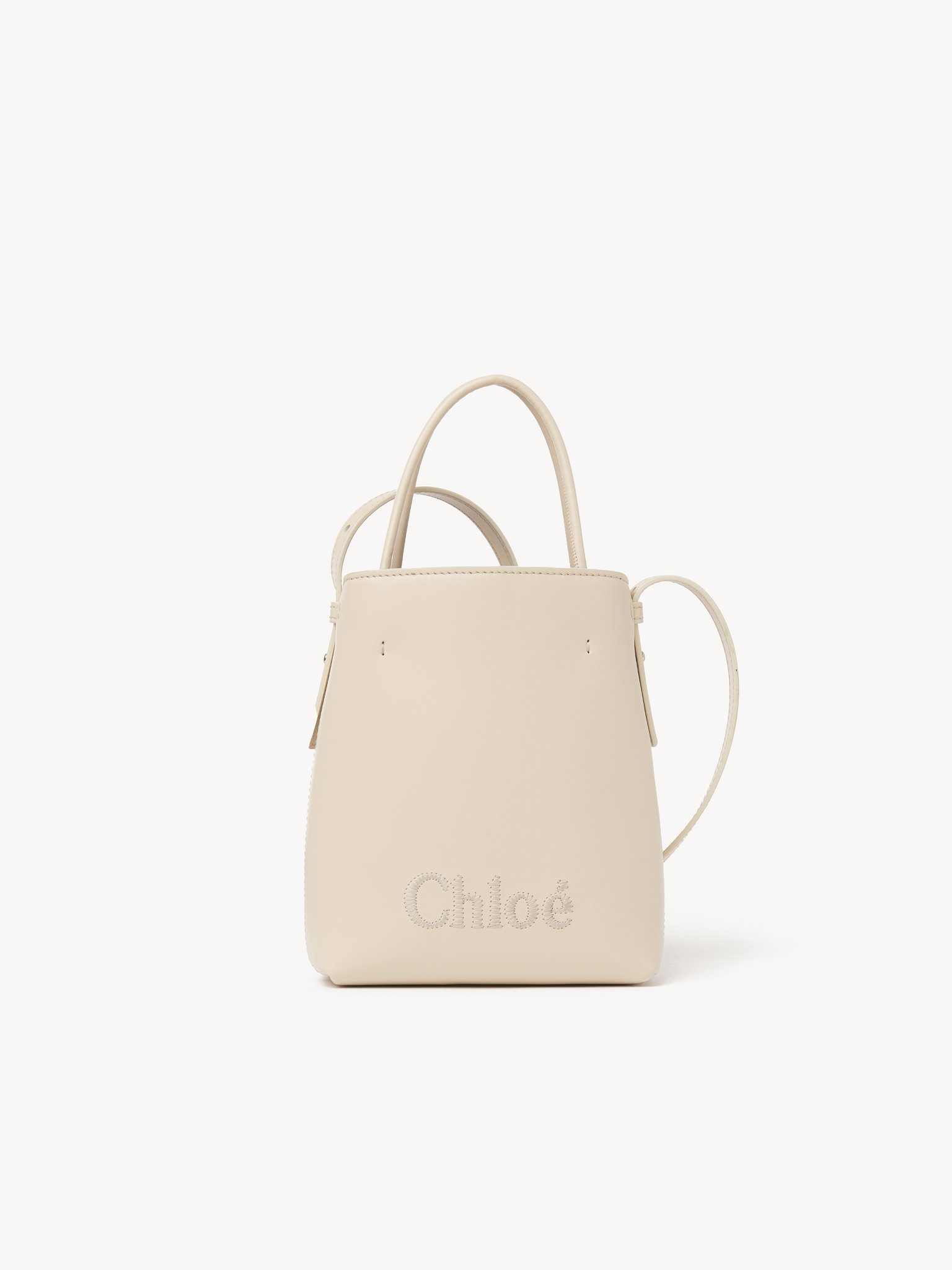 Micro Chloé Sense tote bag in leather Shiny calfskin
Sweet Beige