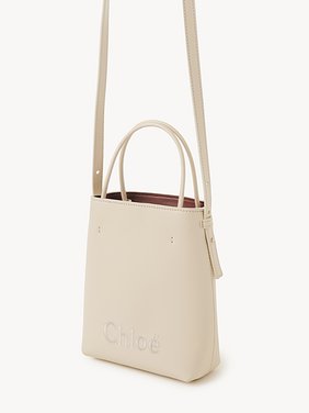 Micro Chloé Sense tote bag in leather Shiny calfskin
Sweet Beige Back view of the product