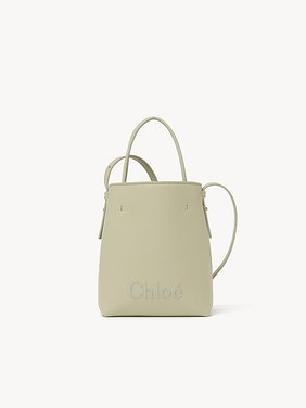 Micro Chloé Sense tote bag in leather Shiny calfskin
Light Eucalyptus