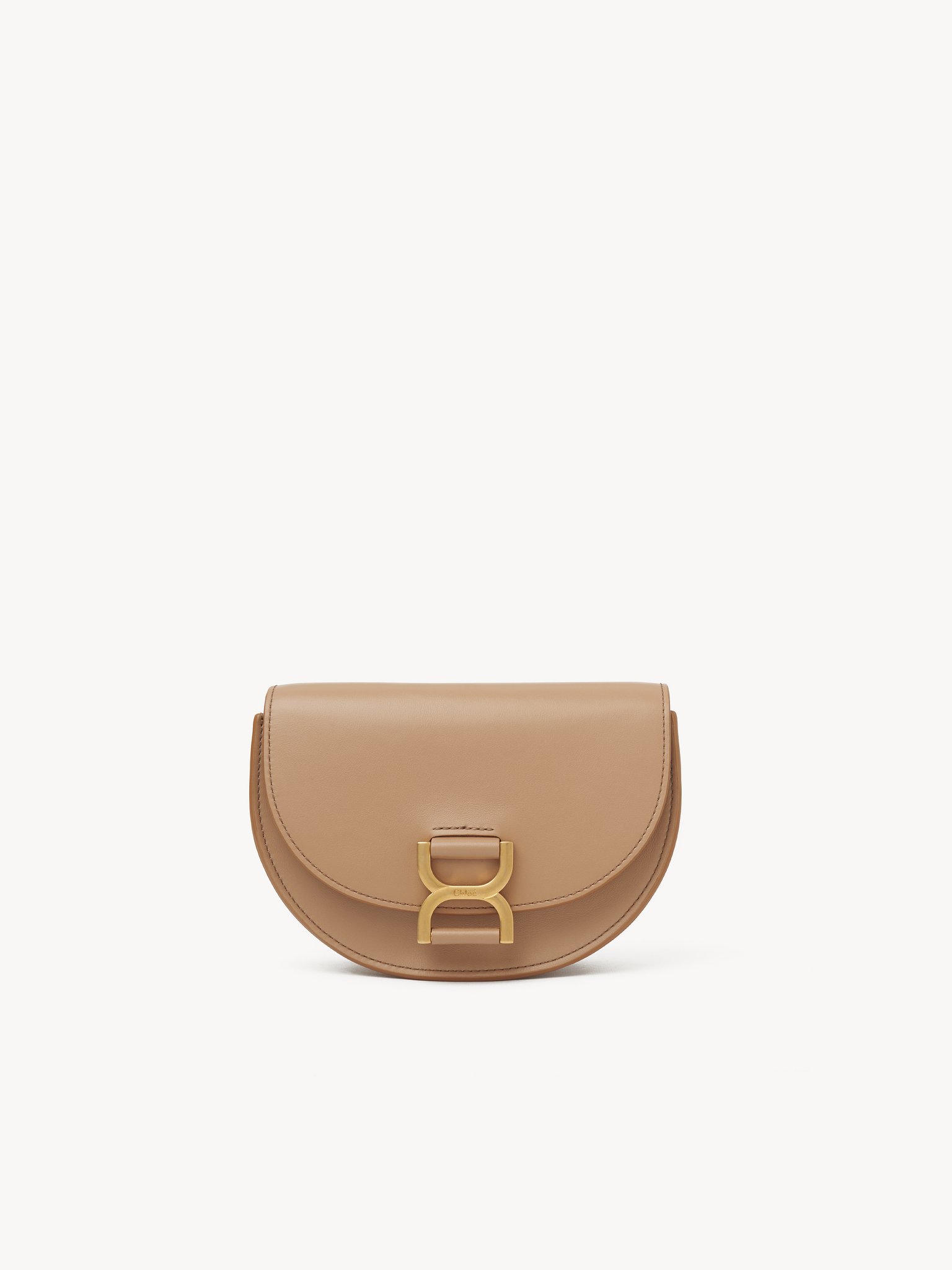 Mini Marcie flap bag in leather Shiny calfskin
Light Tan