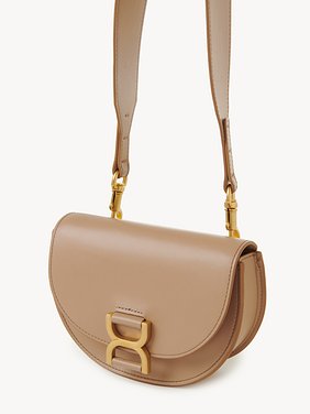 Mini Marcie flap bag in leather Shiny calfskin
Light Tan Back view of the product