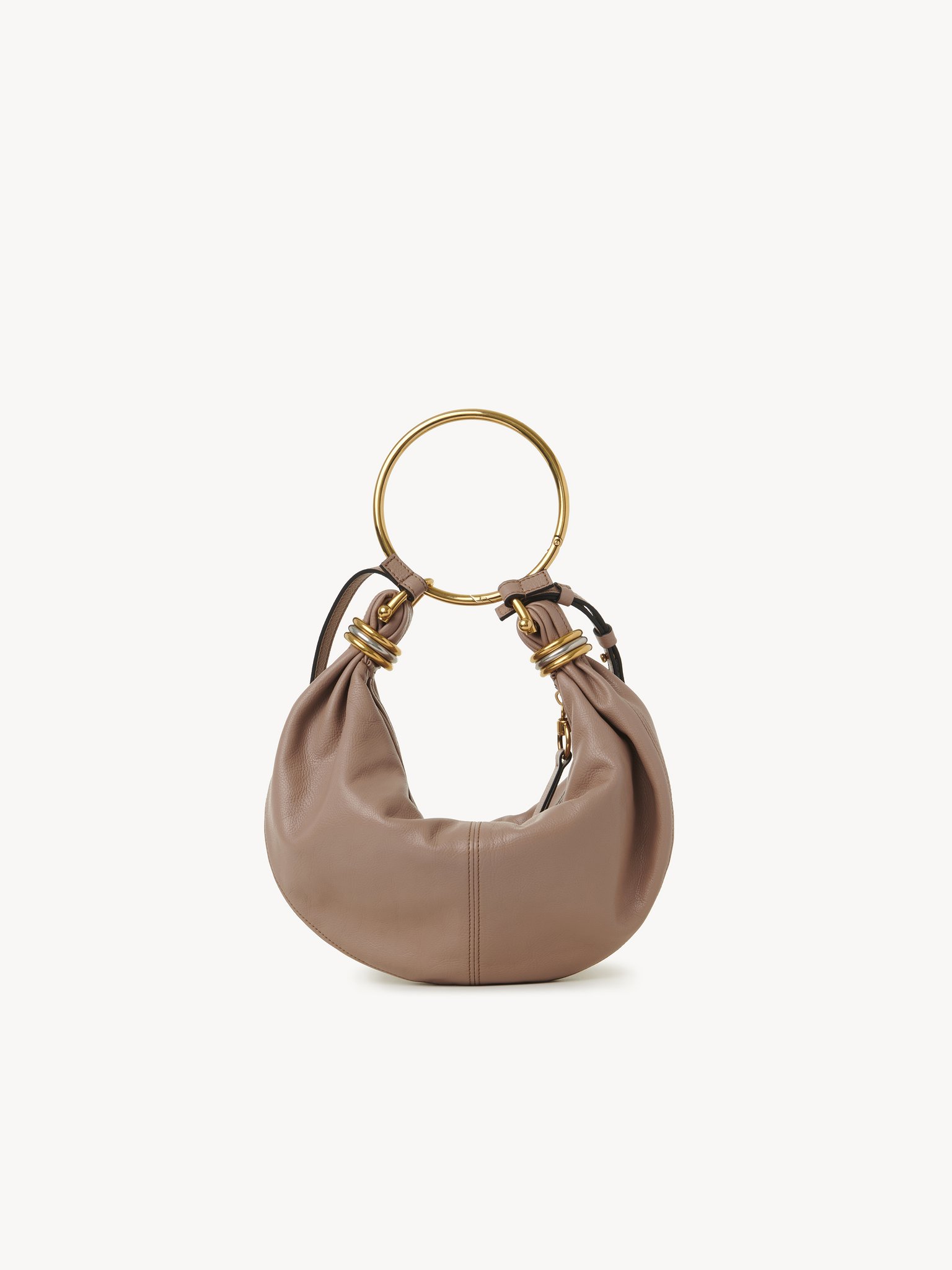 Small Bracelet Hobo bag in grained leather Shiny grained calfskin
Woodrose Top view of the product