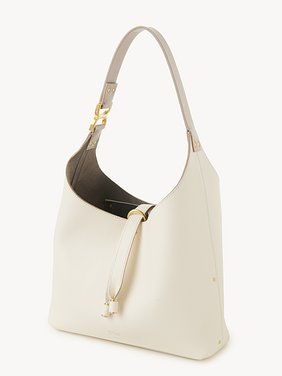 Small Marcie hobo bag in grained leather Grained calfskin
Misty Ivory Product detail