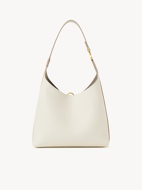 Small Marcie hobo bag in grained leather Grained calfskin
Misty Ivory 