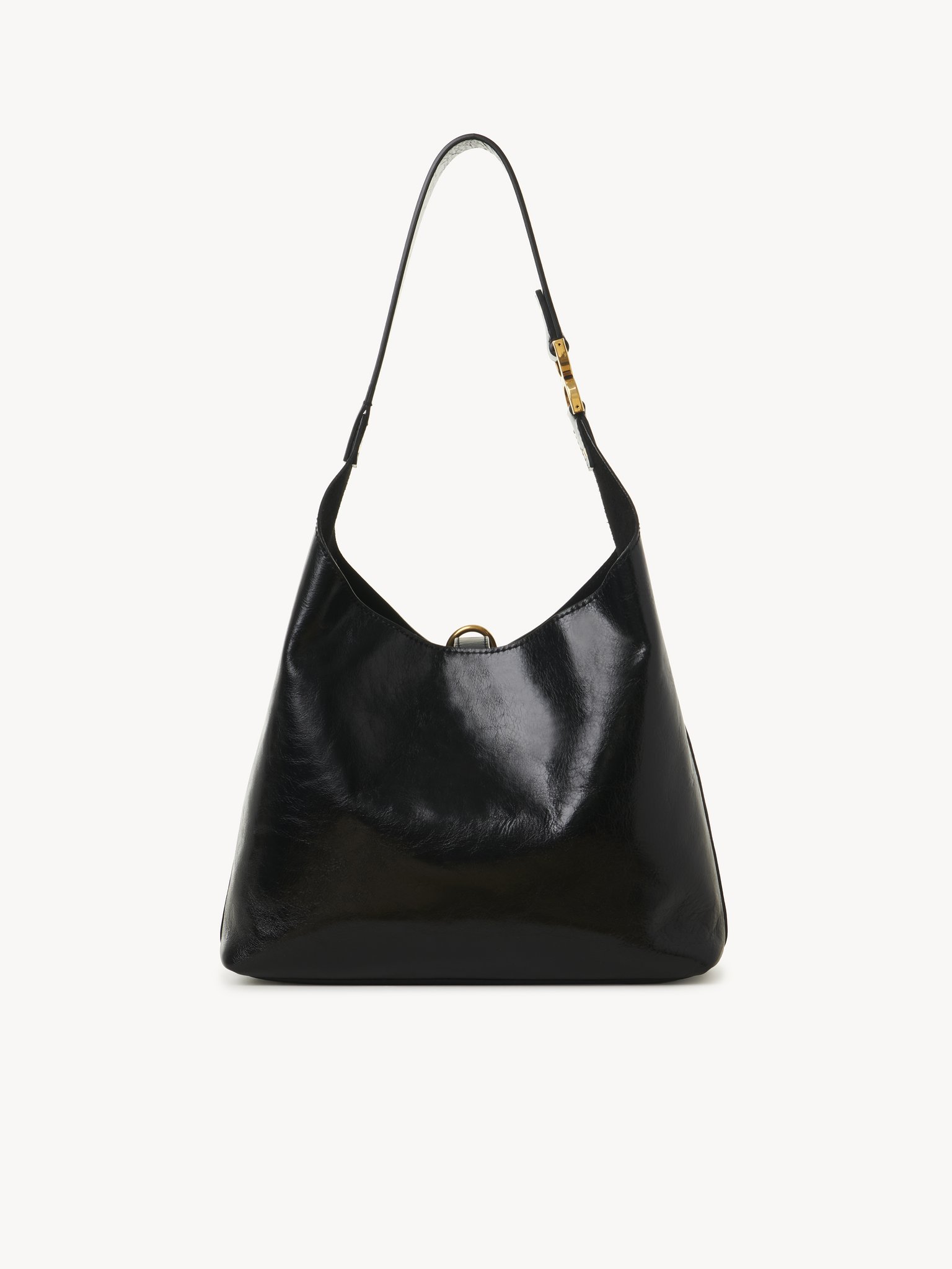 Chloé Small Marcie Hobo Bag In Shiny Leather | Chloé US