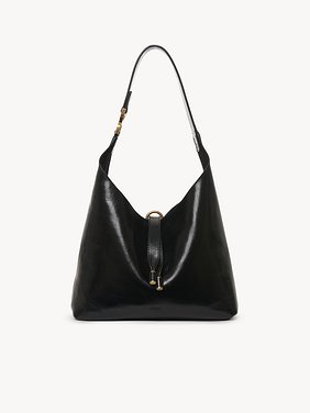 Small Marcie hobo bag in shiny leather Shiny calfskin
Black