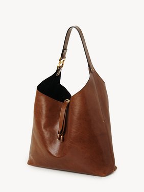 Marcie hobo bag in shiny leather Shiny calfskin
Clay Brown Product detail