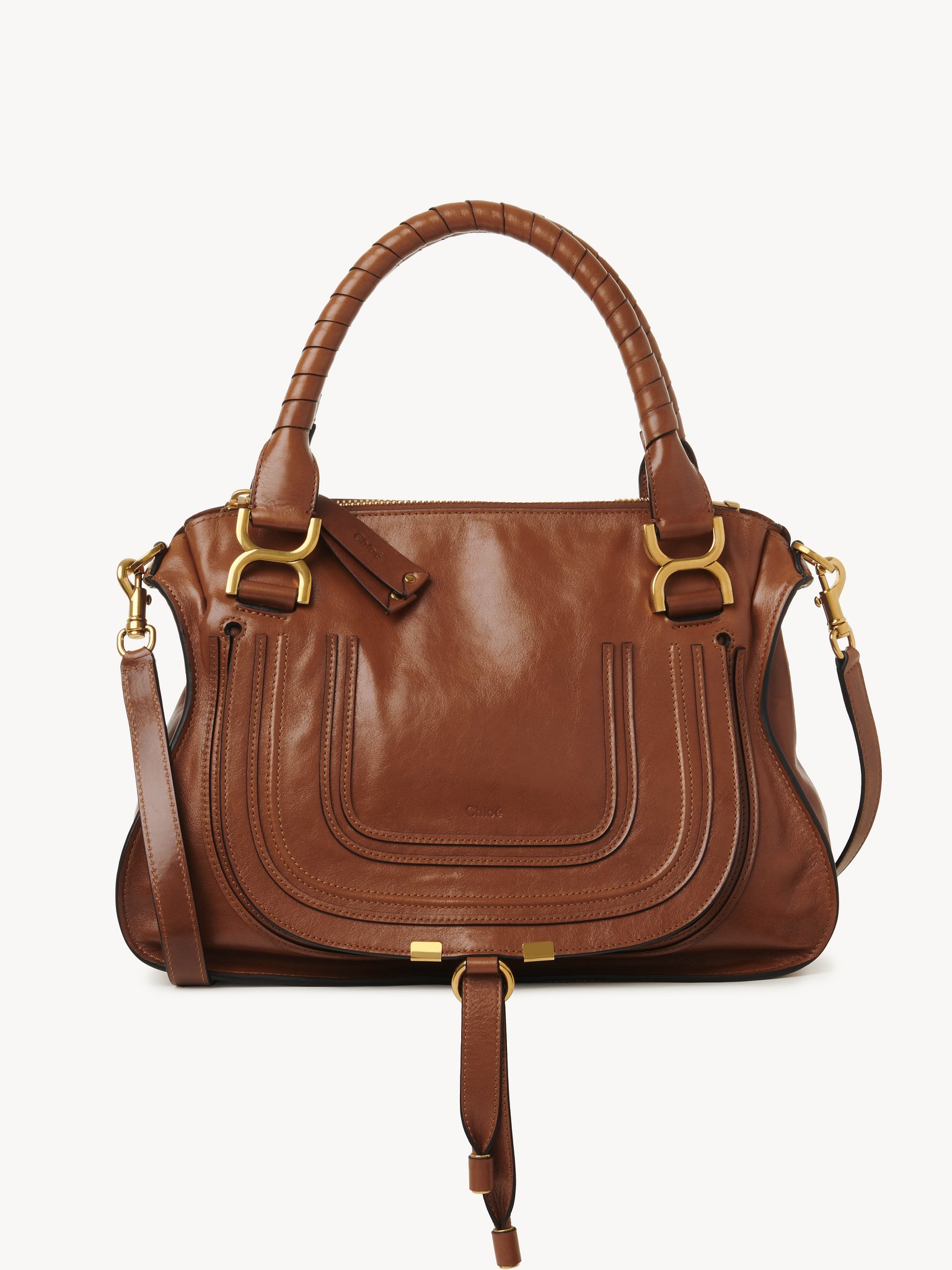 Marcie bag in shiny leather Shiny calfskin
Clay Brown