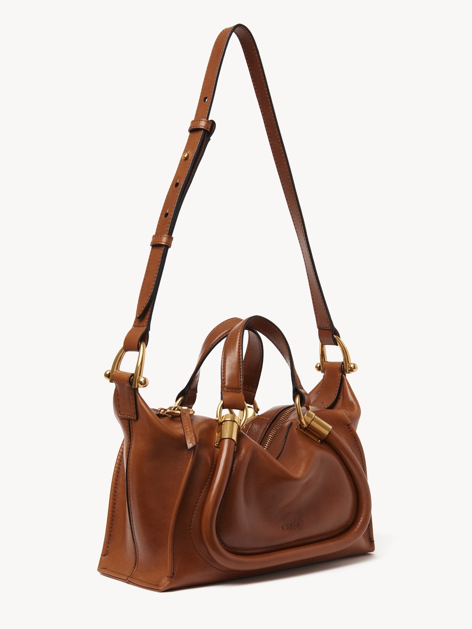 Chloé Small Paraty 24 Bag In Shiny Leather | Chloé US