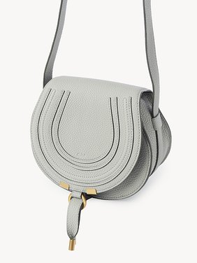 Small Marcie saddle bag in grained leather Grained calfskin
Blue Mist Top view of the product