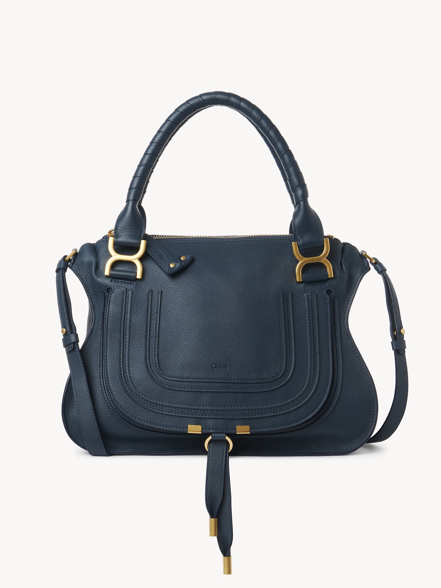 Marcie bag in grained leather Grained calfskin
Tapestry Blue